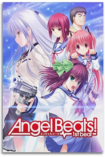 ESSESORIES Angel Beats Anime Poster Wall Art Room Decor Self Adhesive