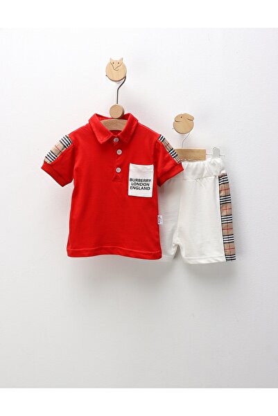 MiniKids Costumas de vara London, rosu