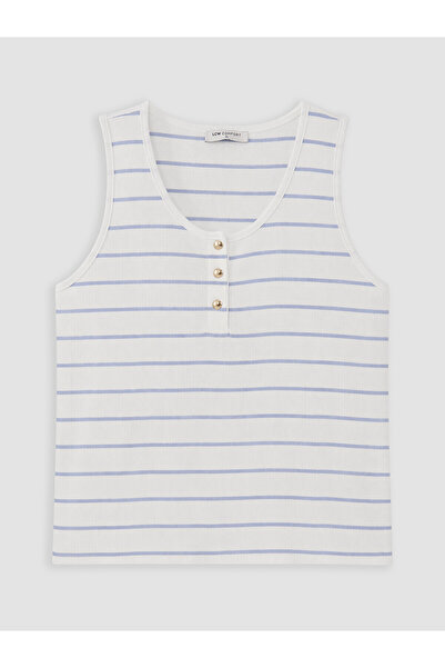 LC Waikiki Vizyon New Season U-Neck Striped Women's Tank Top