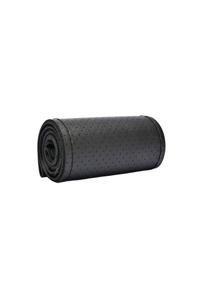 OEM Husa volan auto, piele naturala bovina, cu ac si ata, marime M 38 cm