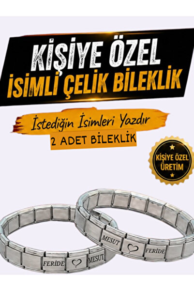 fmaccesories Kişiye Özel İsimli Çelik İtalyan Charm Bileklik
