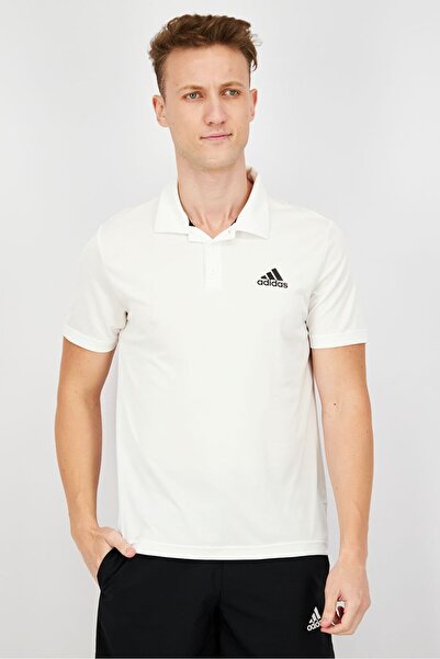 adidas Men Sportwear Fit Short Sleeves Training Polo, White