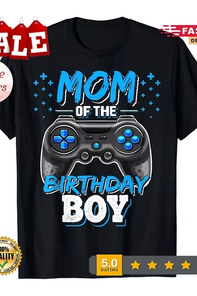 LİNA06 تي شيرت مطبوع عليه Mom of the Boy Matching Video Gamer Birthday Party ...