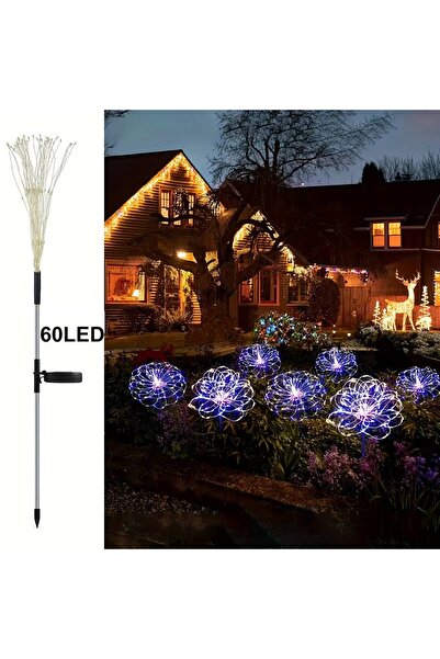 Choice4 1 قطعة 60 مصباح LED ملون 4 قطع 240/320 مصباح LED يعمل بالطاقة الشمسية...