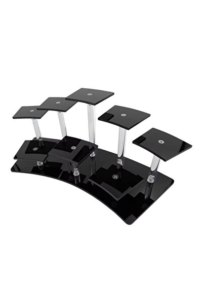 Choice Black 8 Seats 8/10 Tier Acrylic Display Riser Shlef Layered Display Ac...