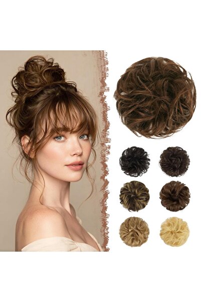 Dotail Extensie coadă de cal, tip elastic, păr, 25–30 g, 12 cm, păr natural, ...
