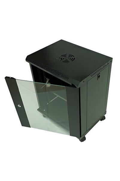 AREY TEKNOLOJİ Racksan ML-6412S 12U نوع الجدار الخزانة (600-530-400) رف + مرو...