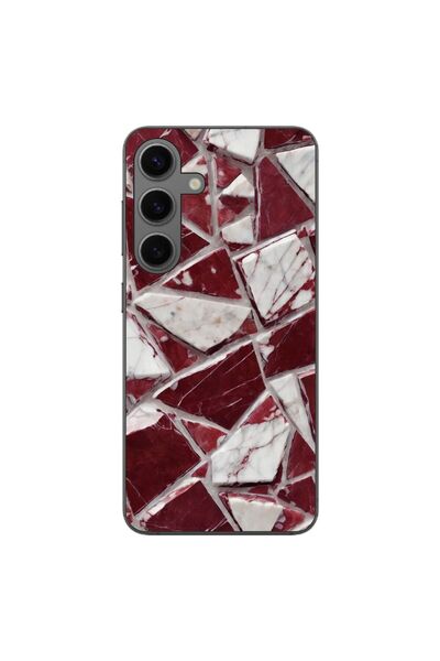 OEM Калъф, съвместим със Samsung Galaxy S24 FE, силиконов гел TPU, с шарка на...