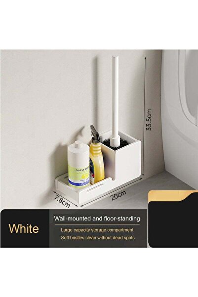 Arabest Toilet Bowl Brush Compact Toilet Brush Toilet Brush Cleaner, Bristle ...
