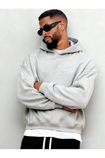 luci sports 3 Yarn Unisex Oversize Hooded Sweatshirt