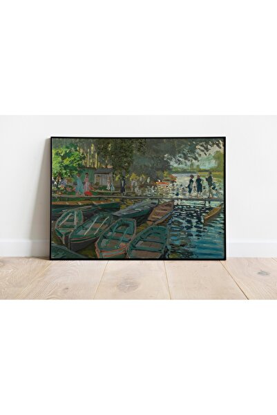 Pegziz Pictură Claude Monet: Persoane care se îmbăiază la La Grenouillère |  ...