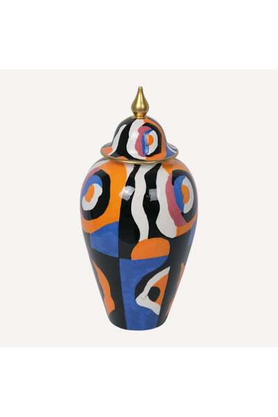 ONEMAY Soyut Renk Uyumu Vazo 40cm