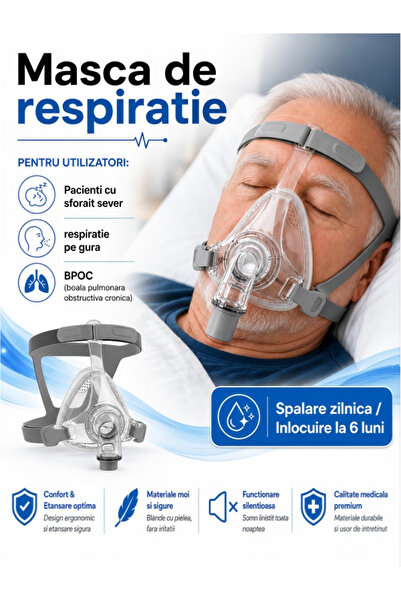 Excitat Цялолицева CPAP маска, Назална маска, Ексайтат ® с регулируем аксесоа...