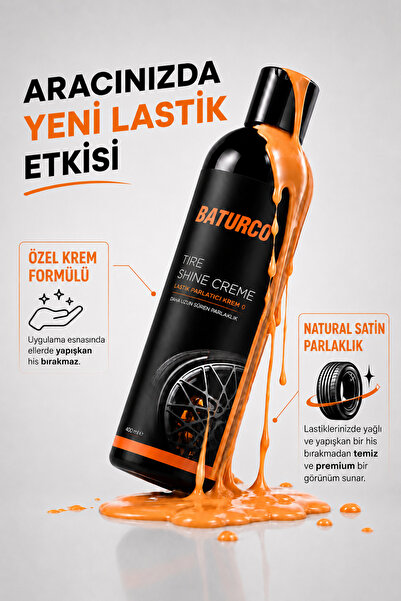 BATURCO Lastik Parlatıcı, Koruyucu ve Besleyici Krem