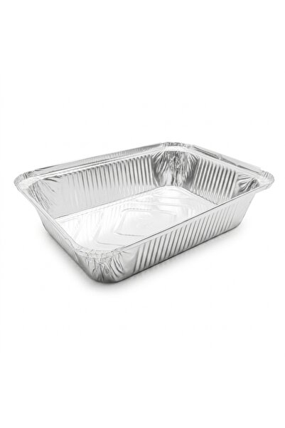 sunpack Deep Aluminum Meat Container With Lid – Pack of 50