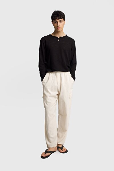 Hiccup GIESTO Pantaloni tricot bărbați din bumbac