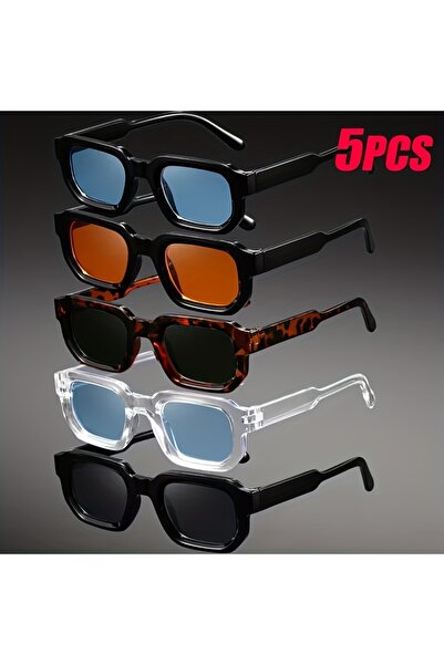 Choice1 MULTI New Men Vintage Rectangle Frame Sunglasses Fashion Retro Sun Gl...