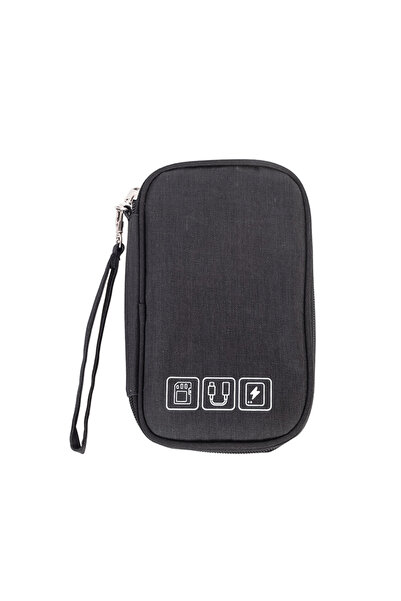 choice2 Black Travel Storage Bags for Cable Portable Electronics Organizer fo...