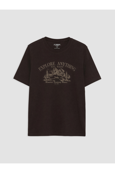 LC Waikiki Tricou bărbătesc imprimat cu guler rotund