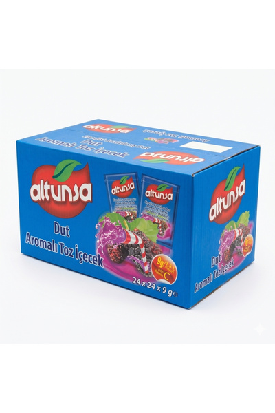 Altunsa Dut Aromalı Soğuk Toz İçecek 9 G x 24 Adet 1 KOLİ