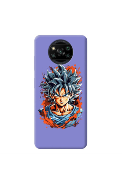 Other Xiaomi Poco X3 /X3 Pro Anime Goku Purple Colored Silicone TPU Θήκη