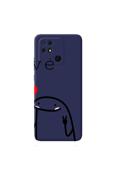 Other Xiaomi Redmi 10C Love 2 Dark blue Colored Silicone TPU Θήκη