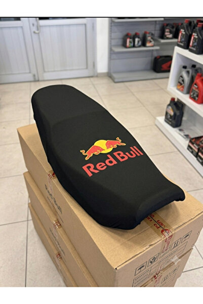 OTO SÜSLEN İSTANBUL 125 Cc Compatible Motorcycle Saddle Cover - Red Bull Prin...