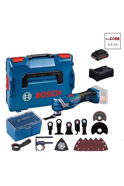 Bosch GOP 18V-34 1x4 Ah ProCore Akülü Çok Amaçlı Kesici Makine 16 Parça Akses...
