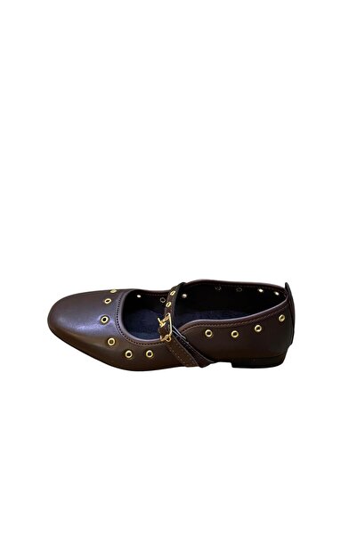 güven kundura Women's Comfortable Flat Thin Sole Ballet Flats with Straps and...
