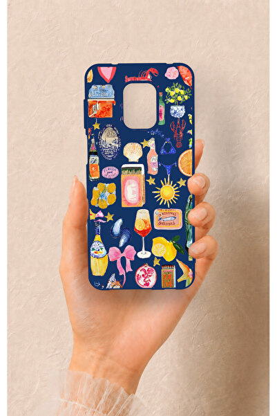 Vip Case Redmi Note 9 Pro 9S Uyumlu Summer Desenli Silikon Kılıf