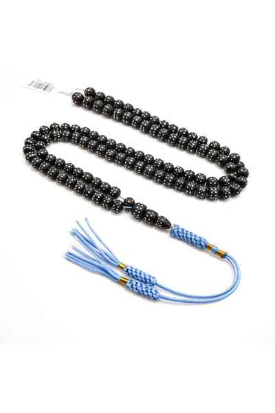 Generic Tabrizi Date Pit Rosary 99 Beads 6.5x6mm Black Prayer Beads 29g Tasbi...