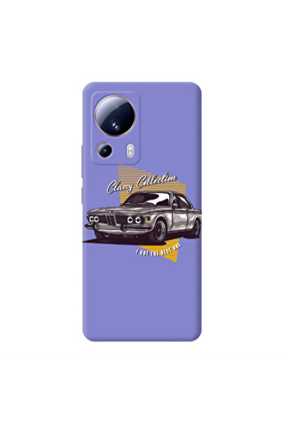 Other Xiaomi Mi 13 Lite Classy Collection Purple Colored Silicone TPU Θήκη