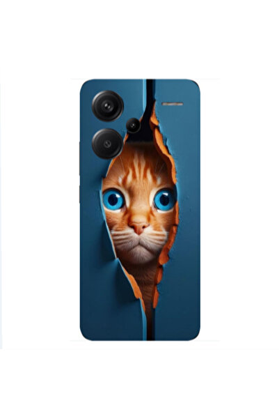 Other Xiaomi Redmi Note 13 Pro+ 5G Cat Blue Eyes Transparent Silicone TPU Θήκη