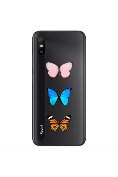 Other Xiaomi Redmi 9A Triple Butterfly Transparent Silicone TPU Θήκη