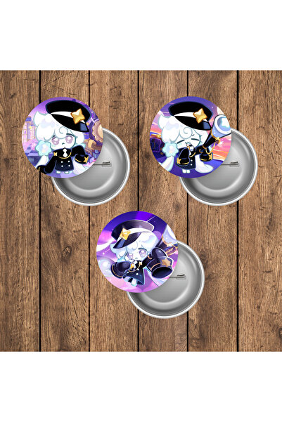 mertfigur Cookie Run Kingdom Milky Way Cookie Buton Rozet Seti (44 mm)