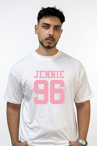 Anetos Jennie 96 Design Printed Oversize White T-Shirt