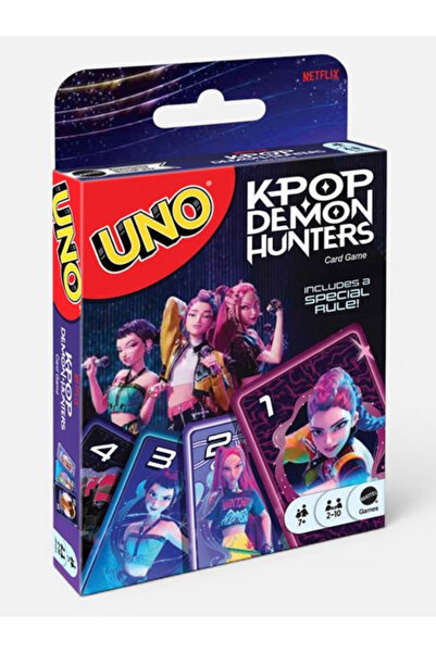 OEM UNO K-Pop Demon Hunters Hasbro – Joc de cărți oficial pentru copii și fam...