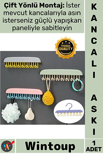 Wintoup # Hanger for Kitchen and Bathroom Behind the Door Multi-Purpose Organ...
