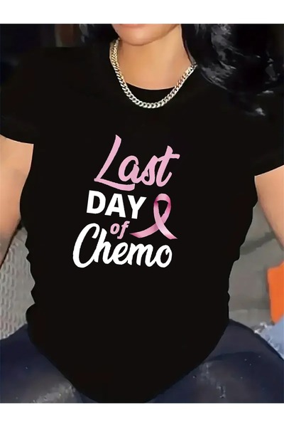 17TAKI Short Sleeve T-Shirt Last Day of Chemo | Fabric, Lightweight and Durab...