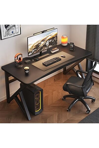 DOMEET Gaming Desk Double K Shape Design Computer Desk Ergonomic PC Desktop C...