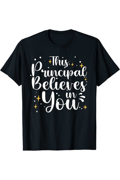 NOURAM Adorable Principal Graphic for Male School Leaders T-Shirt