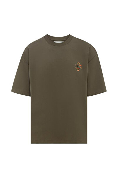 SELENE Unisex - Embroidered Logo Oversized T-Shirt