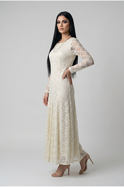 almasa alswda Beige dress