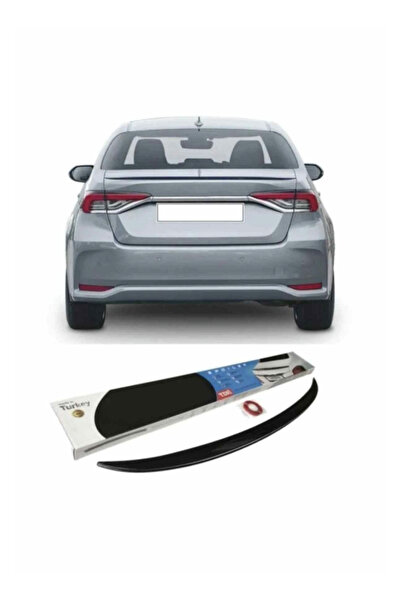 TMZ Garage Toyota Corolla 2019-2021 Bagaj Spoileri Piano Black ABS Parlak Siy...