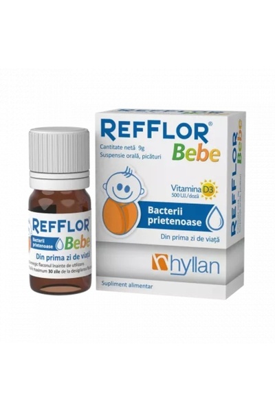 Secom Refflor Bebe suspensie orala, 9 g, Hyllan