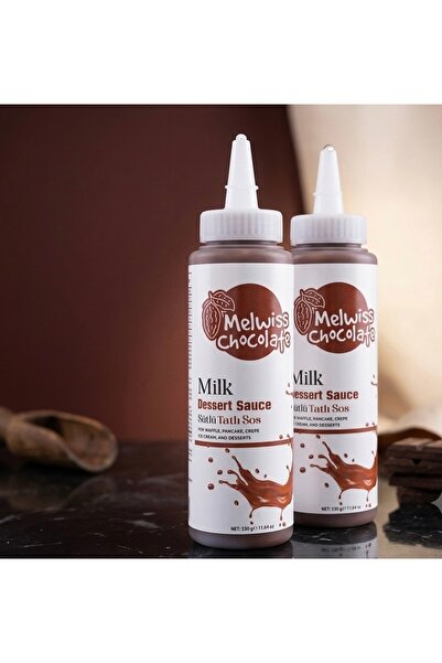 Melwiss Chocolate 2'li Sütlü Tatlı Sos 330gr Waffle & Krep & Pankek sosu