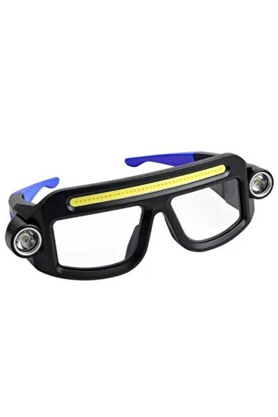BlueFire LED Light Safety Glasses – USB Rechargeable, Hands-free for Night Ru...