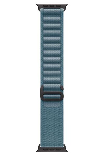 Apple Ceas Alpine Loop 49mm Mic - Albastru deschis cu accesorii din titan neg...
