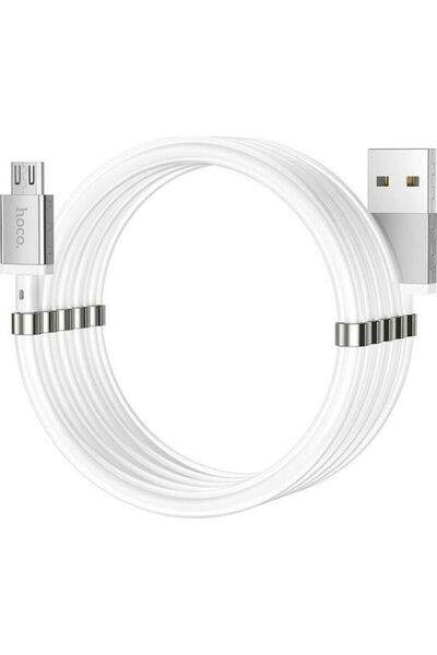 hoco. Hoco U91 1μ Μαγνητικό Καλώδιο USB 2.0 σε micro USB Λευκό (HC-U91M)
