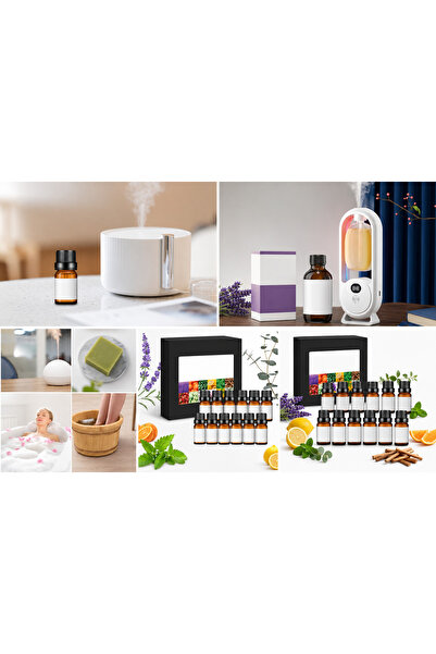 urevo Essential Oils Set, Premium Pure Oil for Diffusers, 100% Therapeutic Gr...